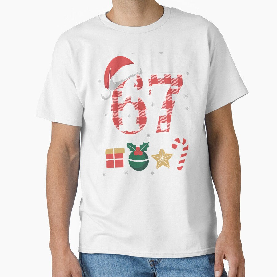 67 Shirt Funny Meme Six Seven Xmas Christmas Decoration by grumpzara