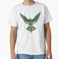 Geometric Bird - Green and Brown Tones by YaraCreatyque