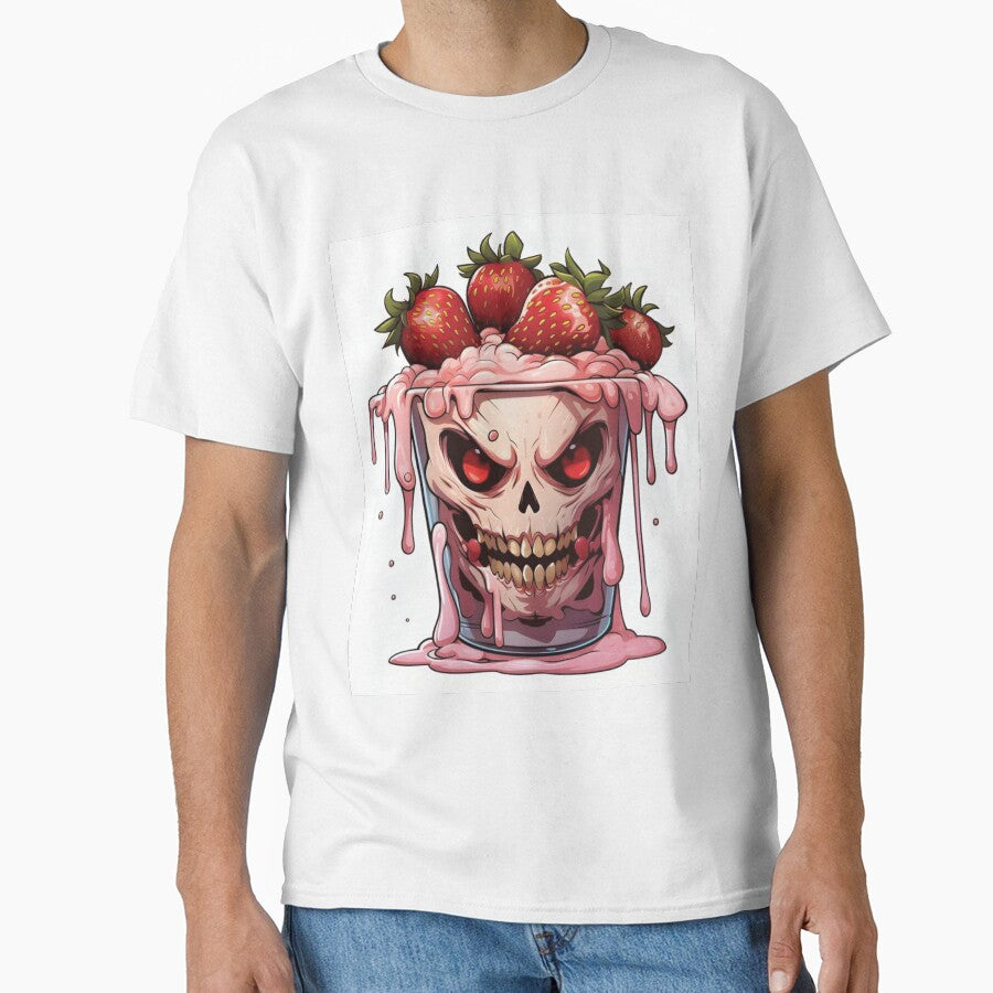 Strawberry Skull: Juicy Horror Illustration by DistMart