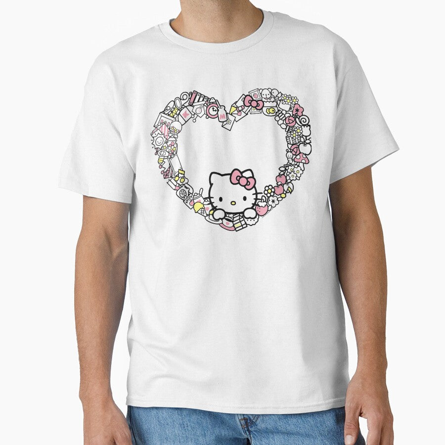 Hello Kitty Heart Favorite Things T Shirt by gerald01020
