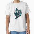 Cool blue skate wizard by TomFrontierArt