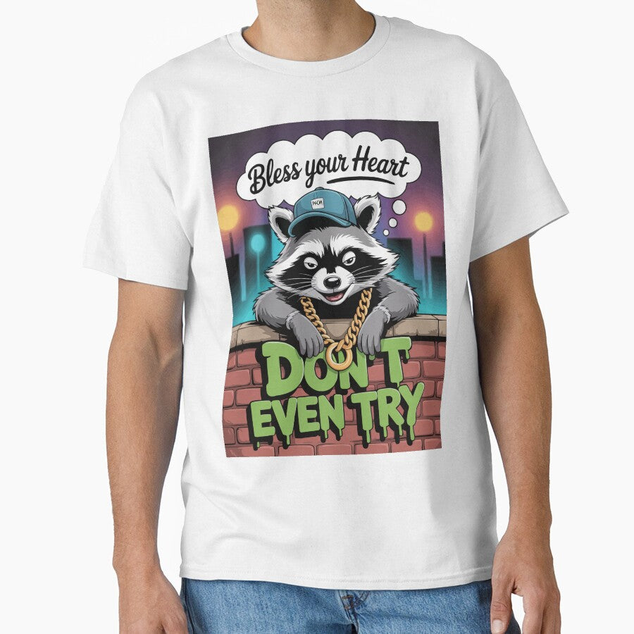 Funny Bless Your Heart Raccoon by Ketique