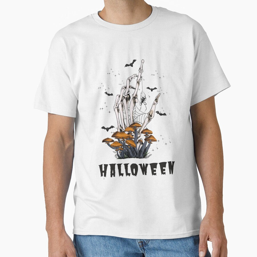 Skeleton Hand Halloween Graphic T-Shirt by KARSCORP