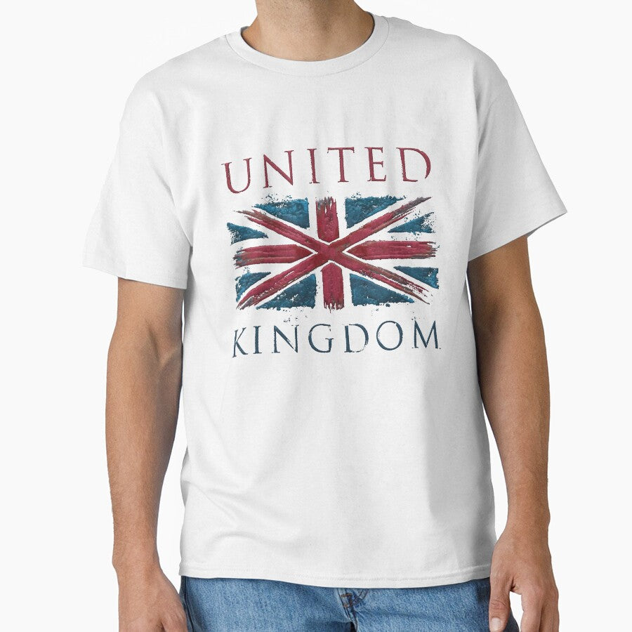 grunge and rusty united kingdom x flag - embroidery iron patch textured graphic artwork by hayrpictures
