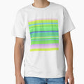 Green artsy striped | Green artistic line pattern by lausn