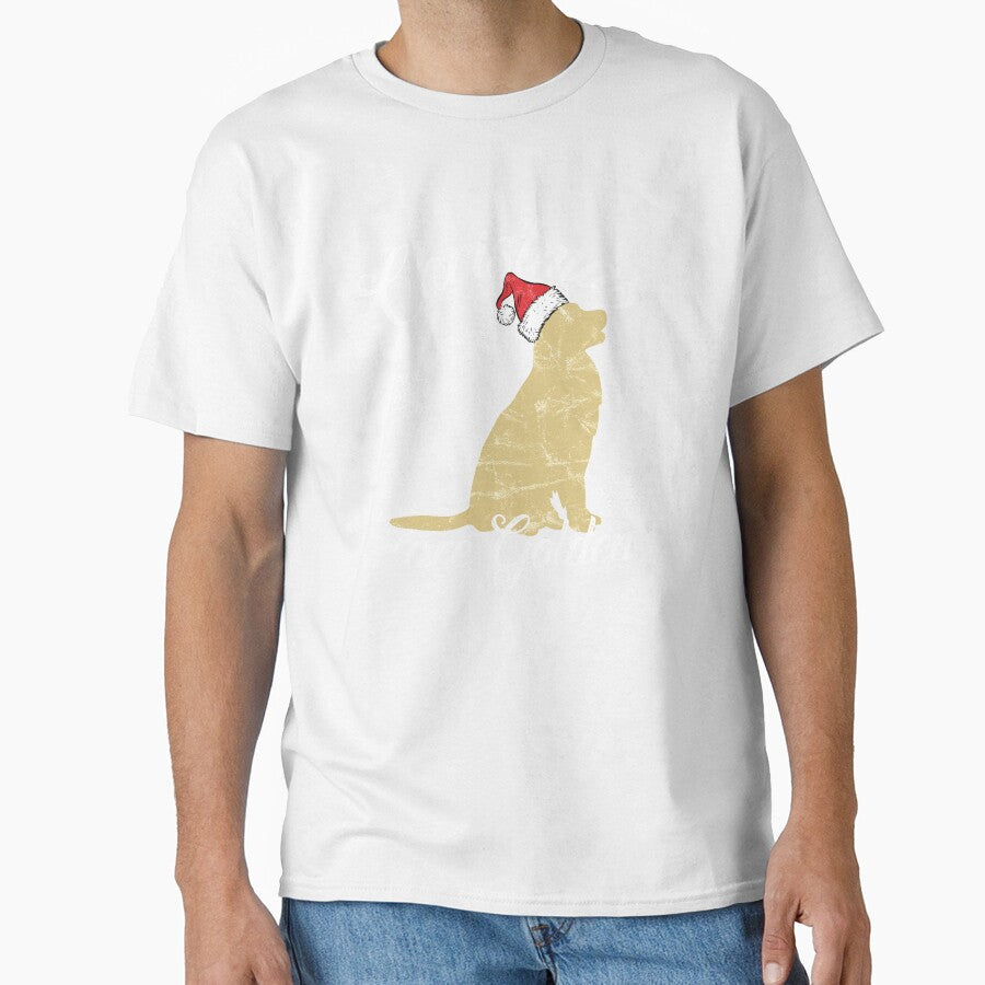 Santa Labrador Retriever Christmas are Golden  Xmas Gift by majuga