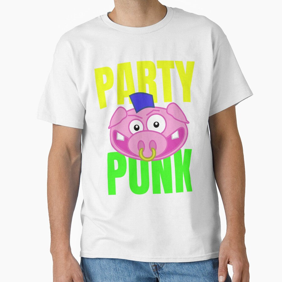 Party Punk - Piggy Good Long Sleeve T-Shirt by RobertJayce