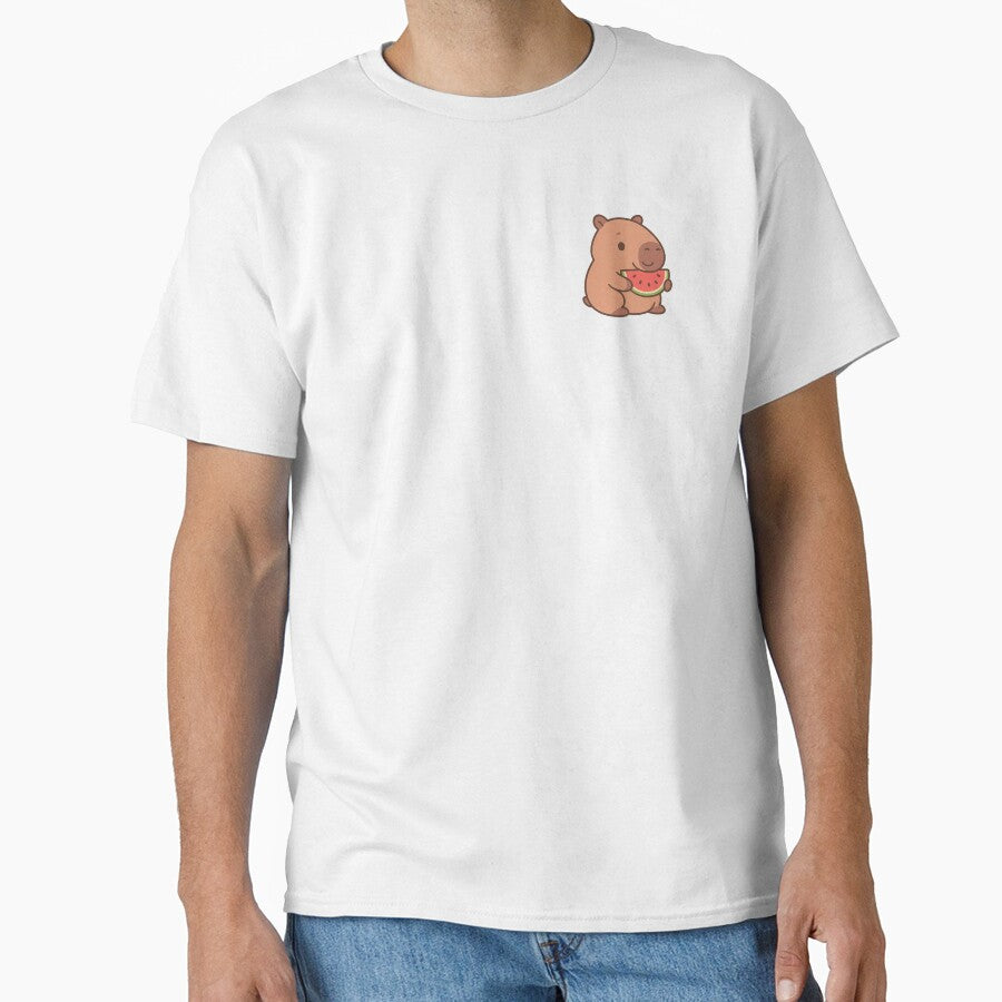 Kawaii Capybara with Watermelon – Cute Summer Illustration by Lolilas