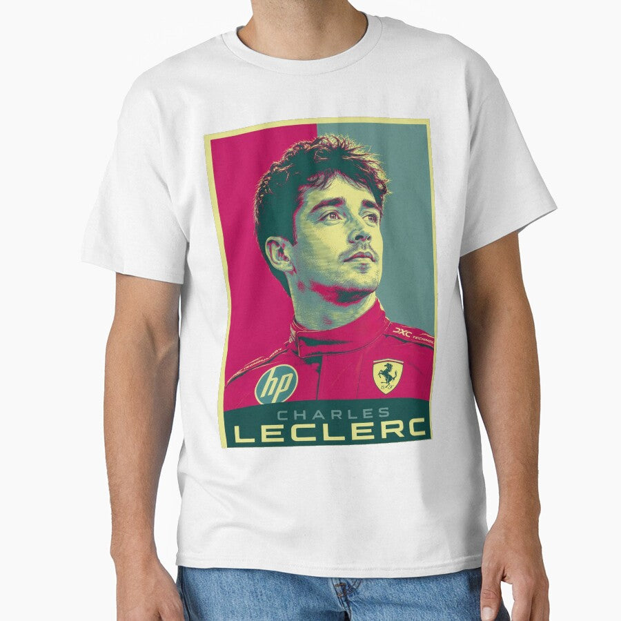 Charles Leclerc Ferrari Formula 1 Pop Art Poster by aloefx