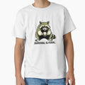 Survival Is Feral – Vintage Streetwear Raccoon Illustration by JonelCrafts