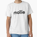 Mollie Minimalist Black Monochrome Design by mseopr
