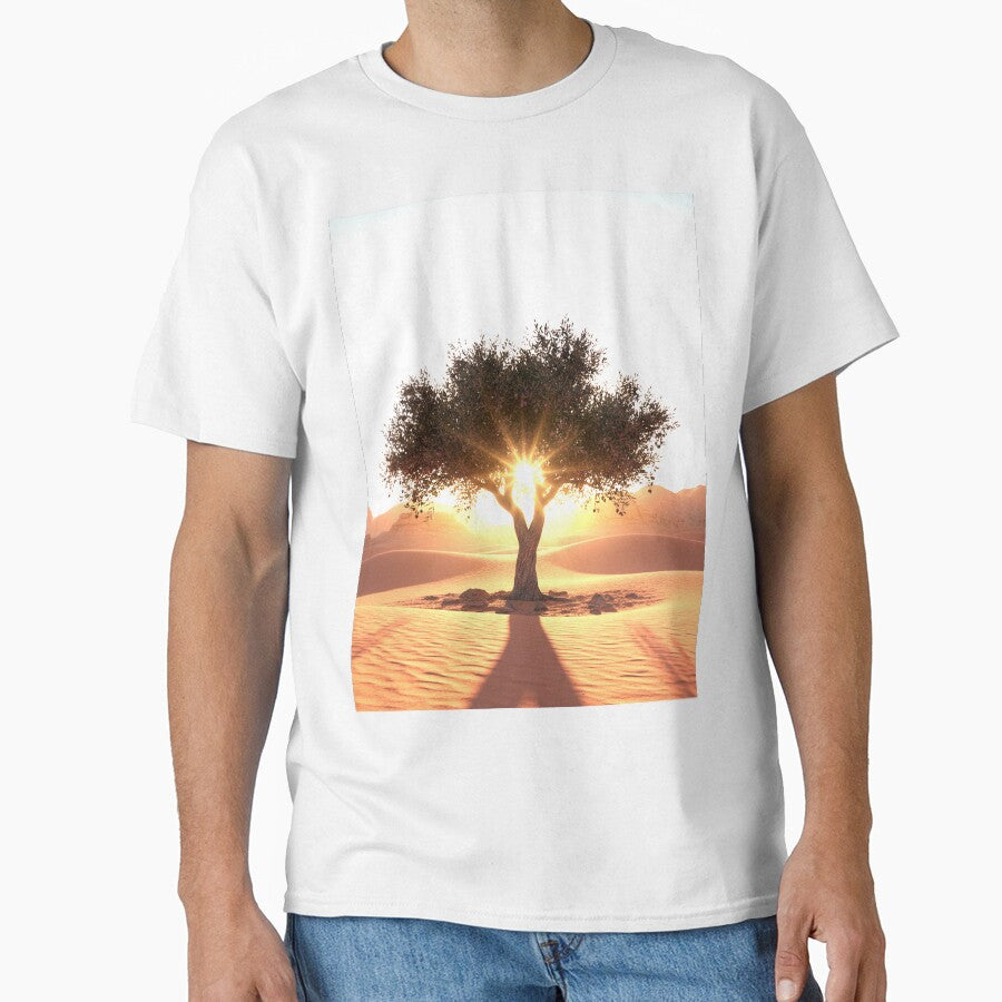 The Rising Sun and the Desert Olive Tree by MariaTheExpert