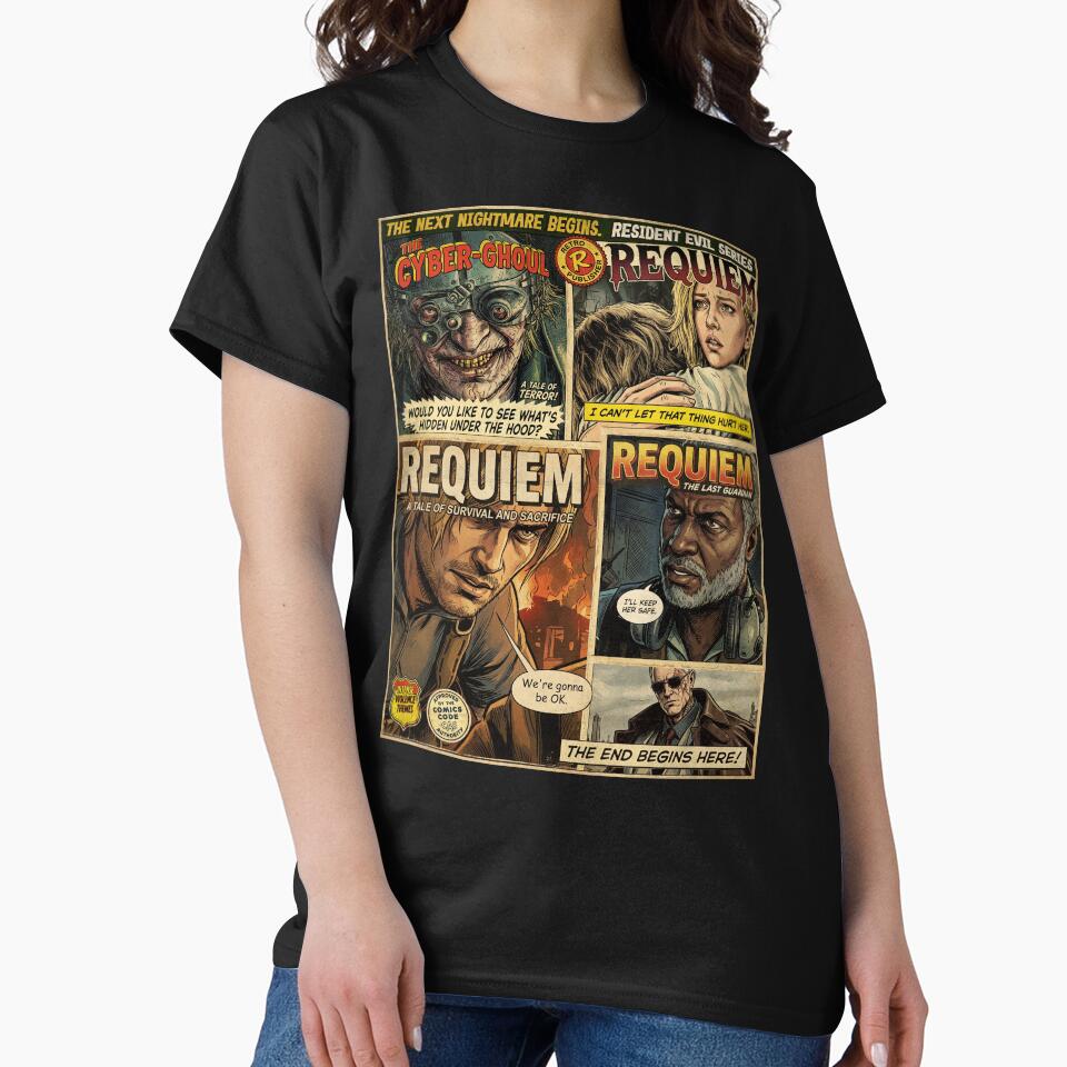 Resident Evil 9 Requiem  Vintage Comic Poster Art by Back2Collage