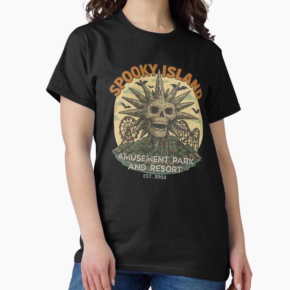 Spooky Resort disco skull retro halloween by creepytoesart