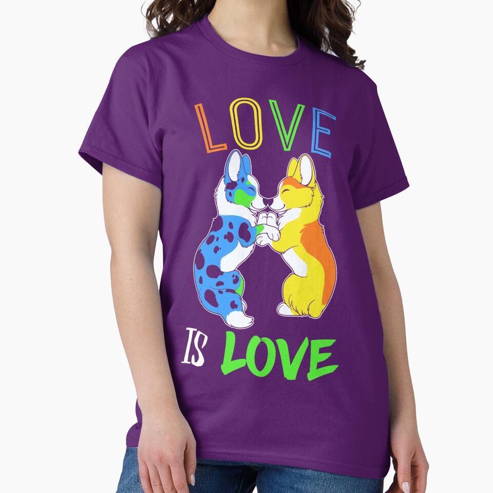 LOVE is LOVE Corgis by Idess