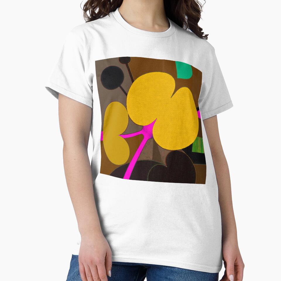 Modern Botanical Abstract / Mid-Century Floral by joycrysstudio