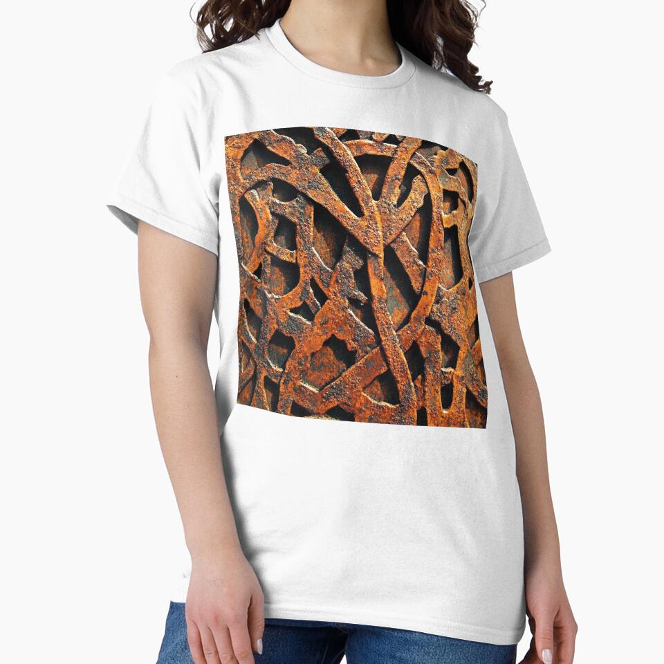 Industrial Urban Rusted Hues Metallic-Like Design Abstract by DEC02
