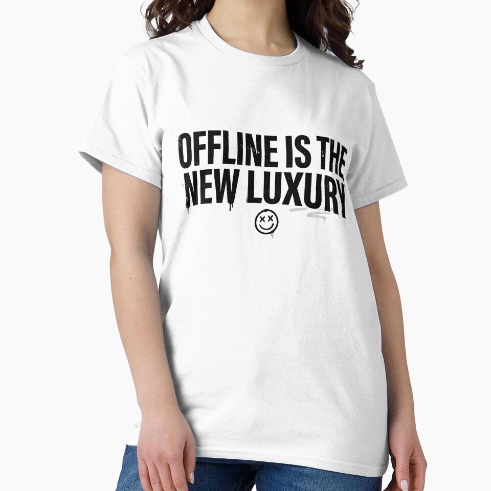 Offline Is The New Luxury Streetwear Hoodie Design by Street Joy