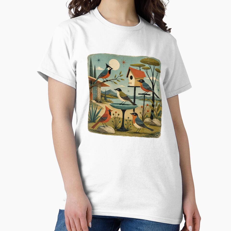 Mid-Century modern birds. by Moon Hollow Outfitters