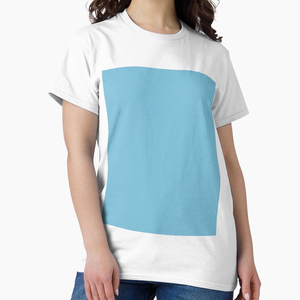 Plain Solid Color Medium Blue Pastel Blue Soft Blue Baby Blue by mimihuang creations