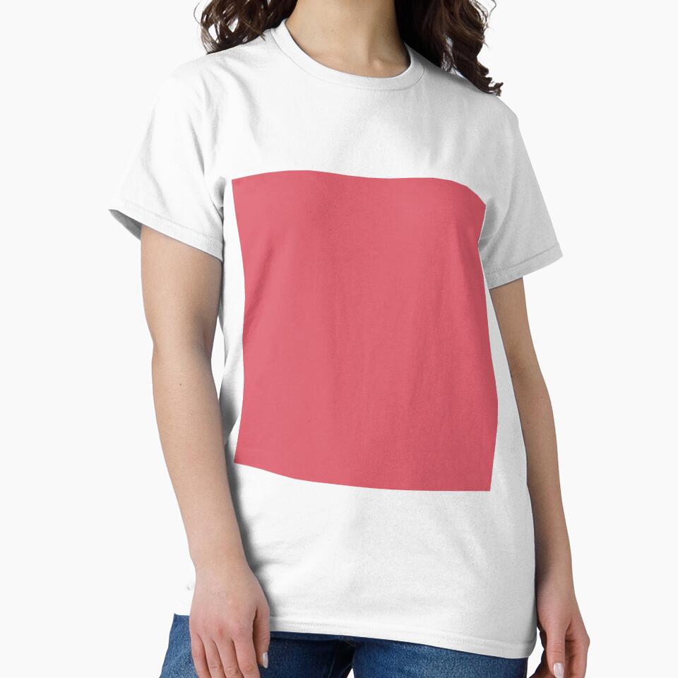 Plain Solid Color Coral Red Pink Vivid Pink Magenta  (C10 M80 Y50) by mimihuang creations