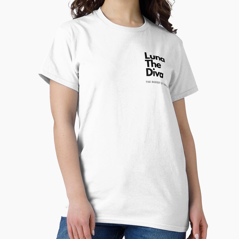 Luna Line Streetwear Graphic Tee – Dark Aesthetic Bold Statement Shirt – Urban Minimalist Fashion “Baddest of Them All” by PawMashStudio