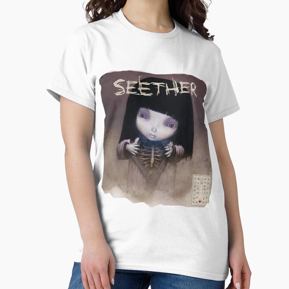 Seether Fashion Shirts Black Summer Custom Short Sleeve Tee Top by CrollechJanokn