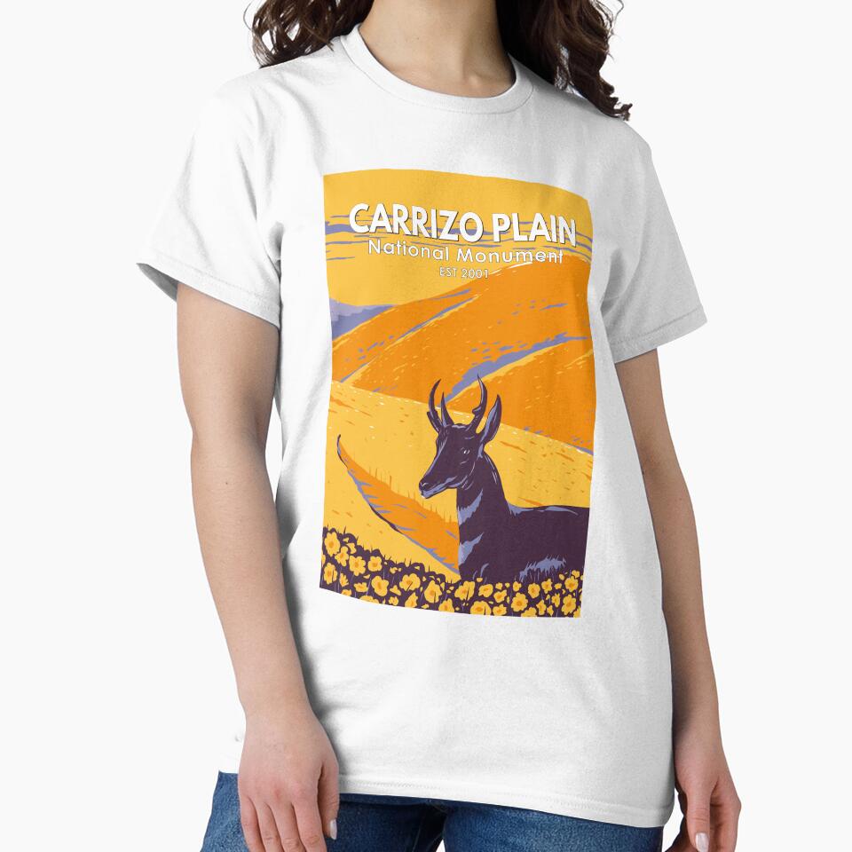 Carrizo Plain National Monument California Vintage by KrisSidDesigns
