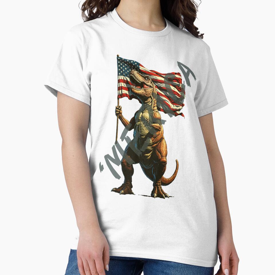 USA MERICA Dinosaur by Inklivion