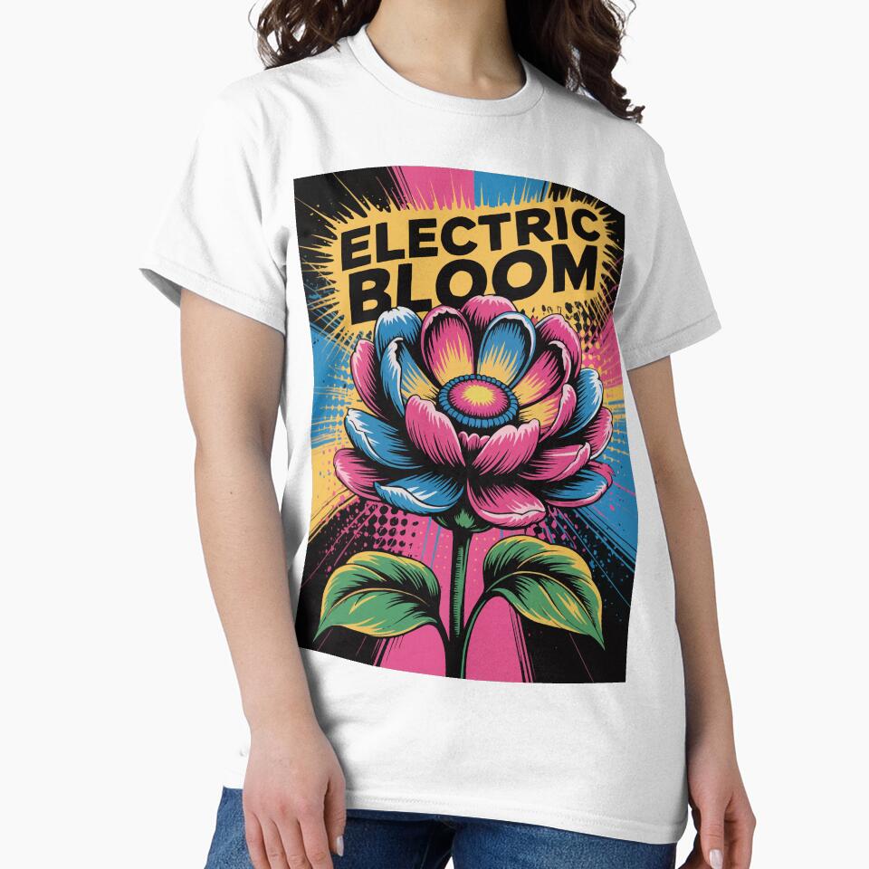 Electric Bloom of Color Pop Art by Ketique