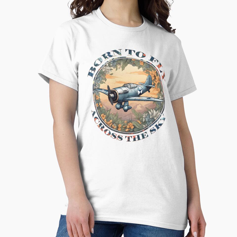 vintage aeroplane ''born to fly, across the sky'' by hayrpictures