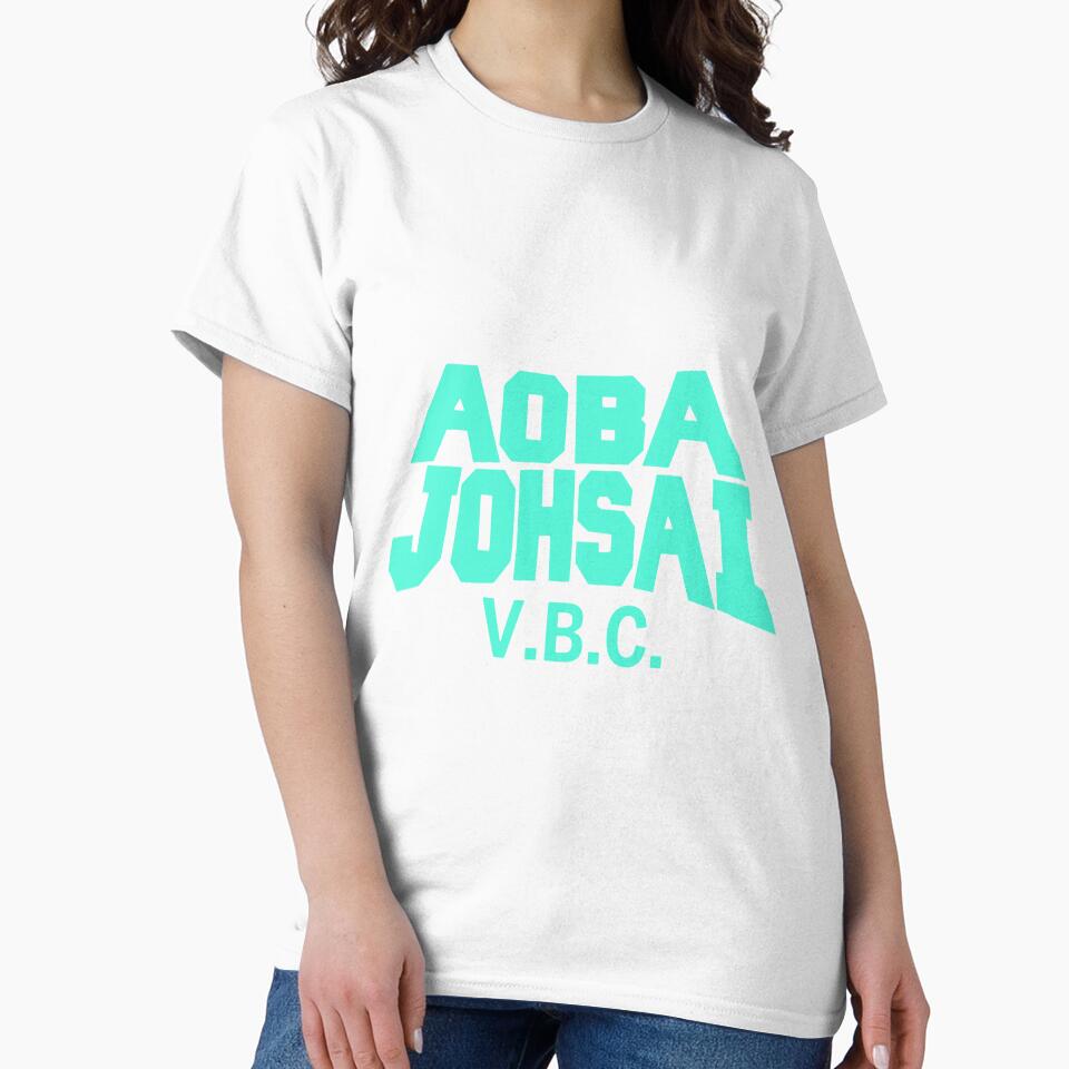 Aoba Johsai Vbc Uniform Logo In Teal Slim Fit Best Women 90s Retro Cotton Printed Trending, Hot Search by MIRANDASTORE