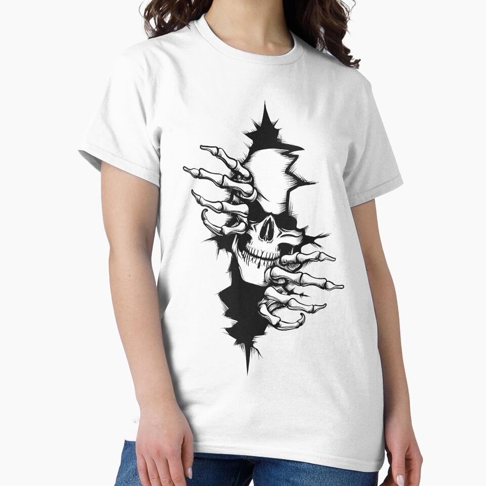 Skull Emerging From Crack by Fairyjam
