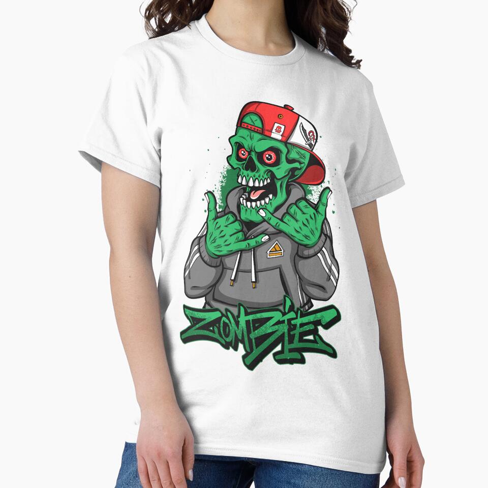 Zombies Streetwear Graffiti Hip Hop Zombie Skull Urban Horror Art by DERA RAY