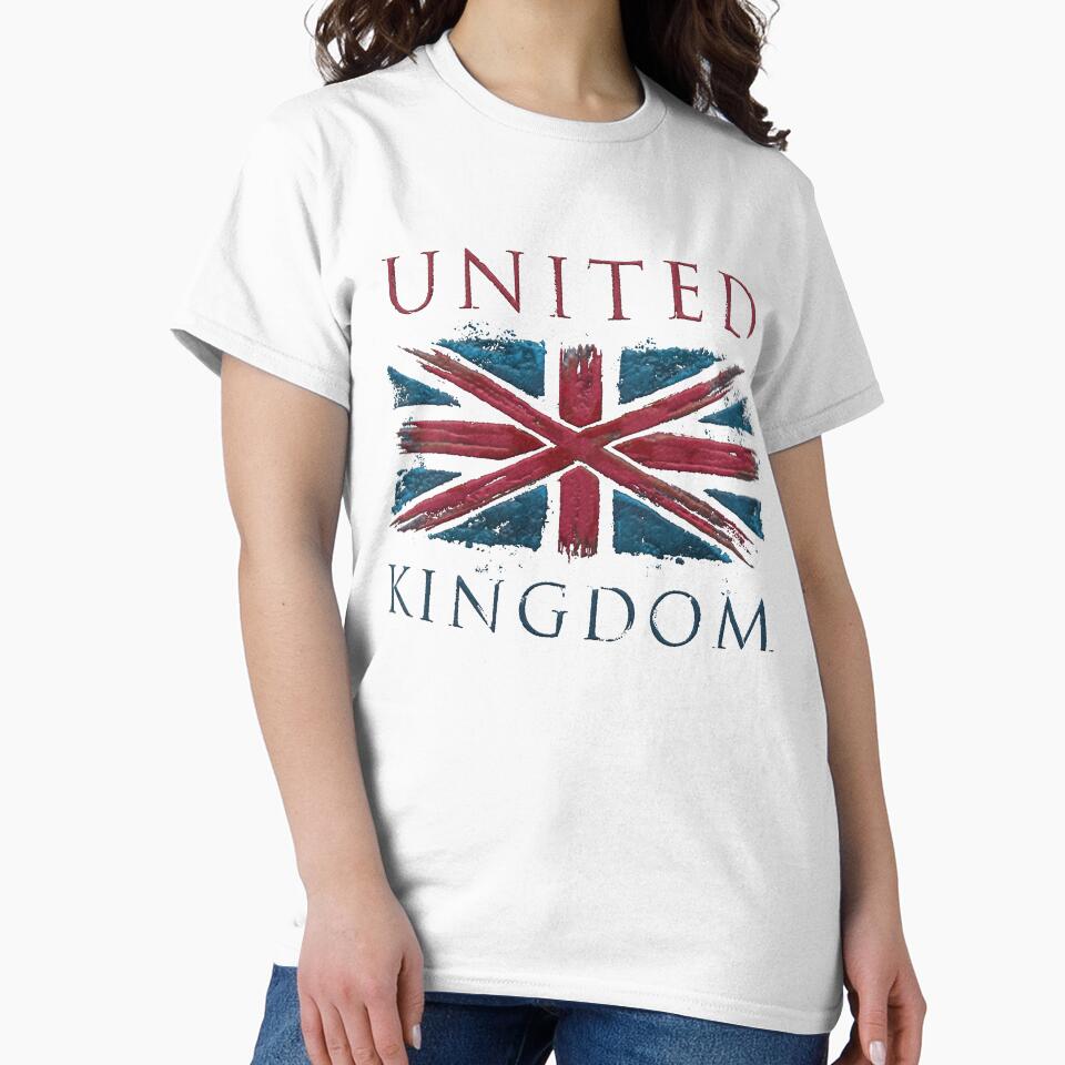 grunge and rusty united kingdom x flag - embroidery iron patch textured graphic artwork by hayrpictures