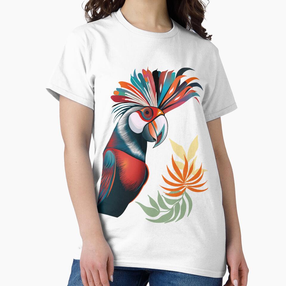 Abstract Crested Parrot by PAPEFOLIA