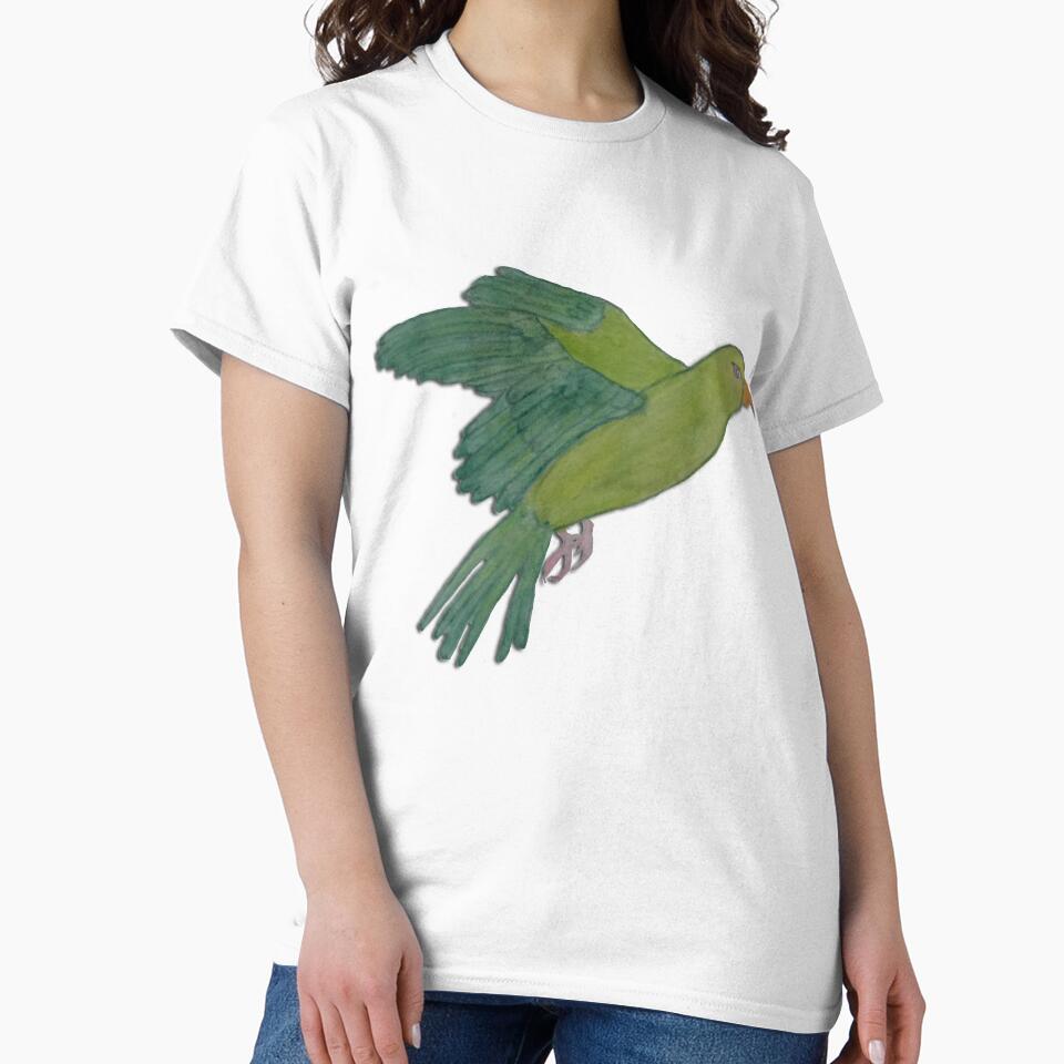 Flying green Parakeet by BlueArRecords