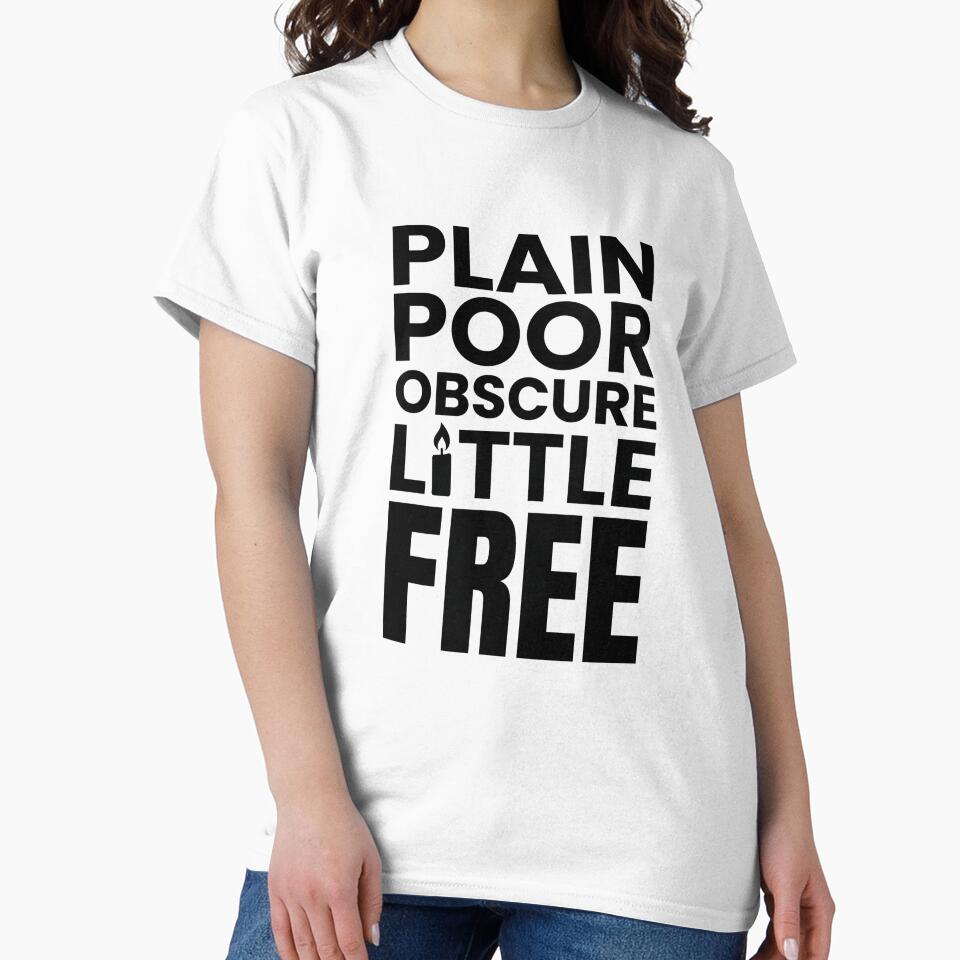 Jane Eyre Plain Poor Obscure Little Free Subtle Quote Graphic by Fenay Designs