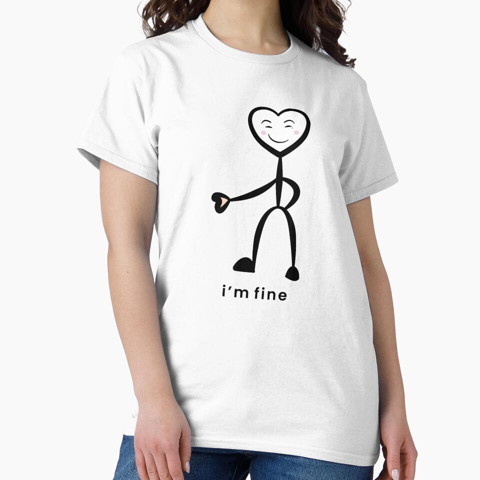 Winsky I’m Fine – Calm Smile Heart (Lower Text Edition) by LluviaStudio