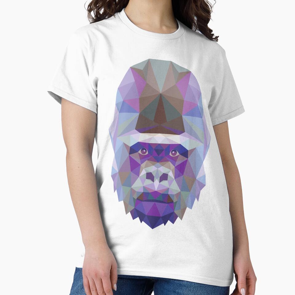 Gorilla Head Polygon by Fairyjam
