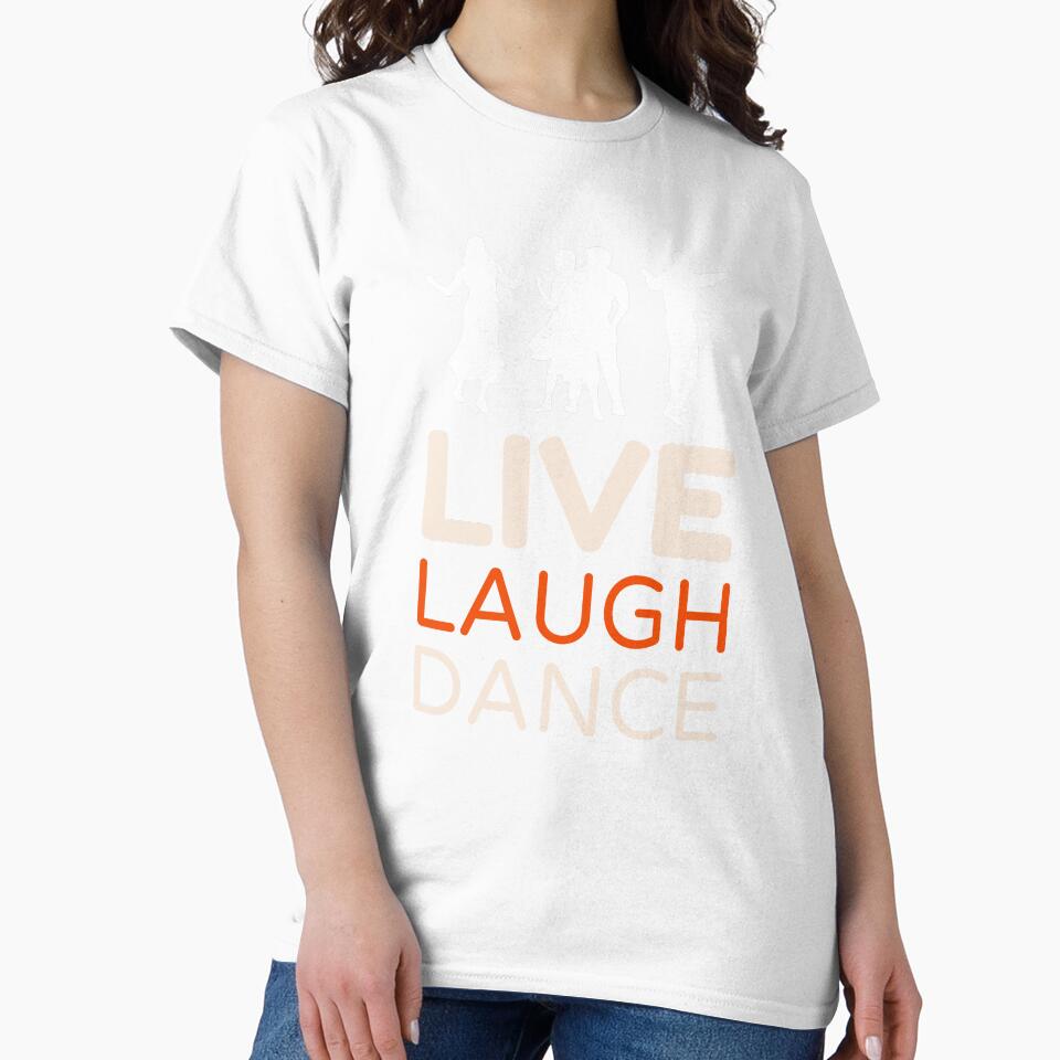 Live Laugh Dance - Short Motivational Quotes | Colorful Stylish Dance Typography by Delandor