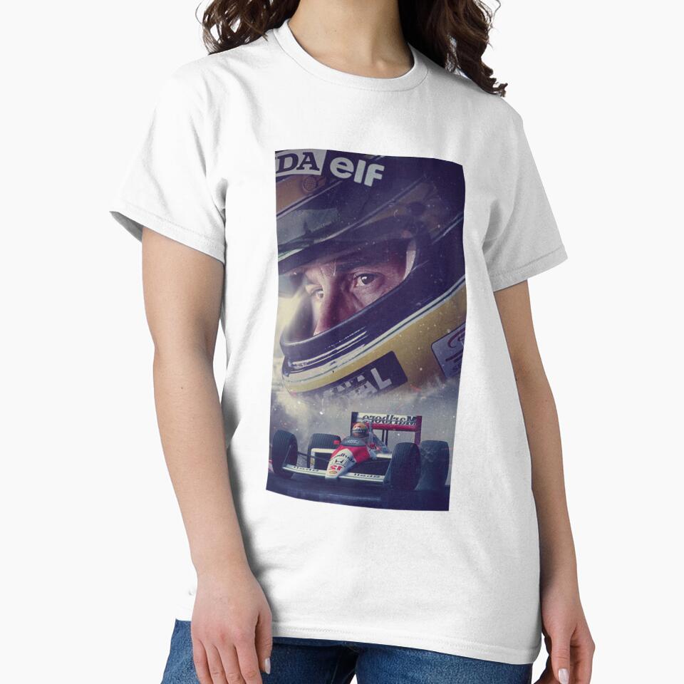 Wallpaper Illustration Ayrton Senna by TiniClothing555