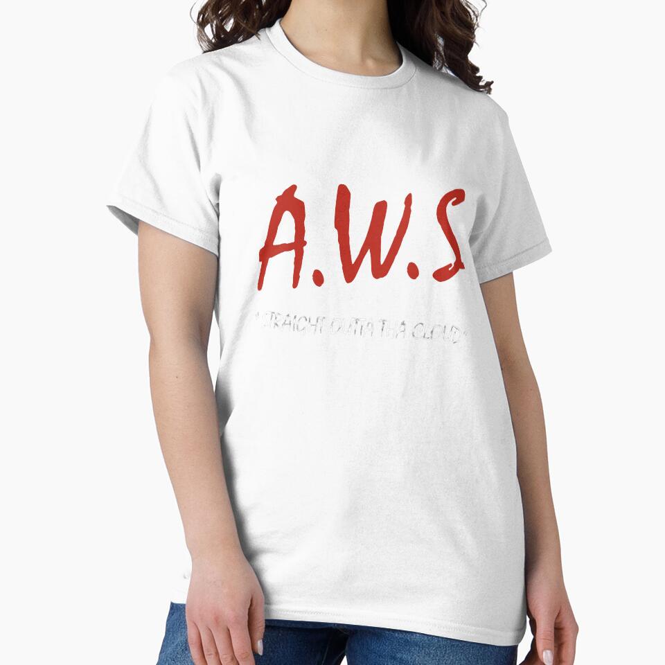 AWS - Straight Outta Tha Cloud Developer Slim Fit by unwittingcancer