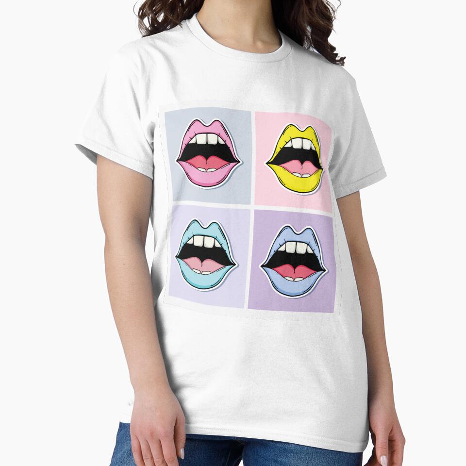 Loud mouth pop art pattern by BlueArRecords
