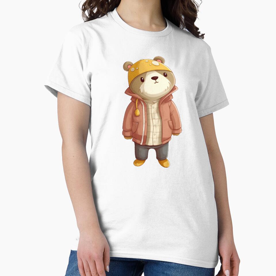 A cute teddy bear wearing street fashion by AestheticsArt81