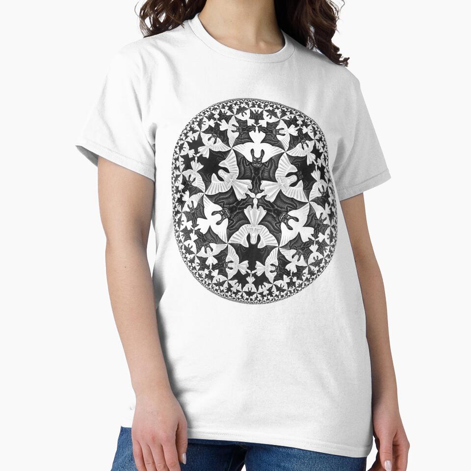 Circle Limit IV (Infinity Bats Pattern), by M.C. Escher by Gabriel S