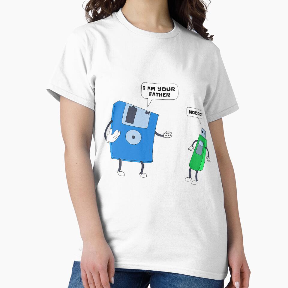 Computer Engineering I 	s Father &amp; Son Floppy Disk Engineer Short Sleeve by vhsjleuxzbq7