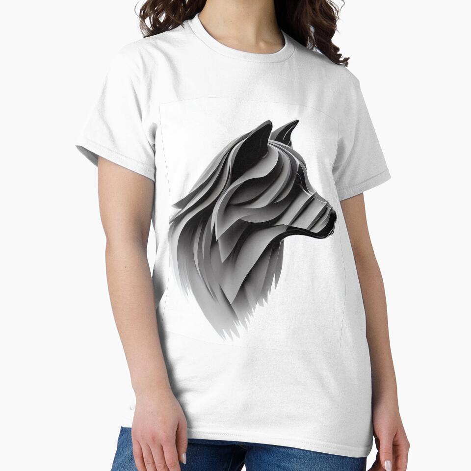 Layered art of a wolf by MantasDesign17