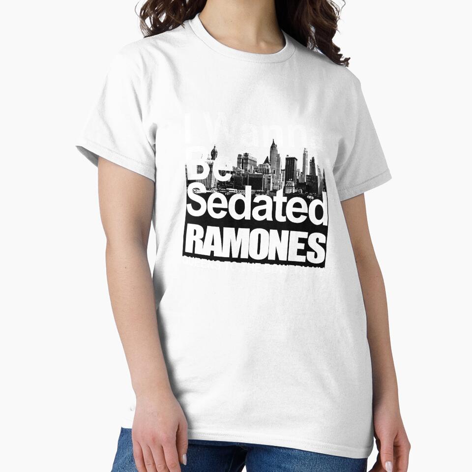 Rámonés band Wanna Be Sedated Slim Fit by gileslashuteus