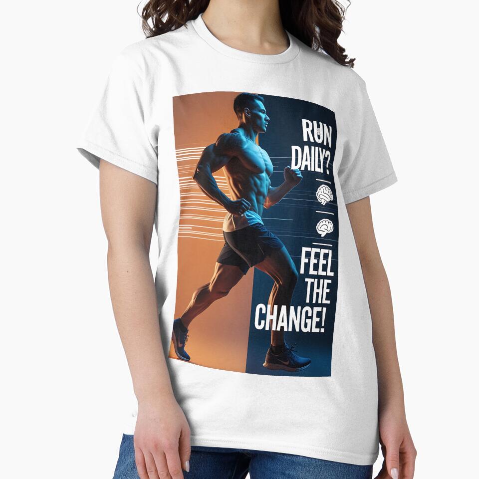 Run Daily – Fitness Motivation Runner Design by The-Daily-Drape
